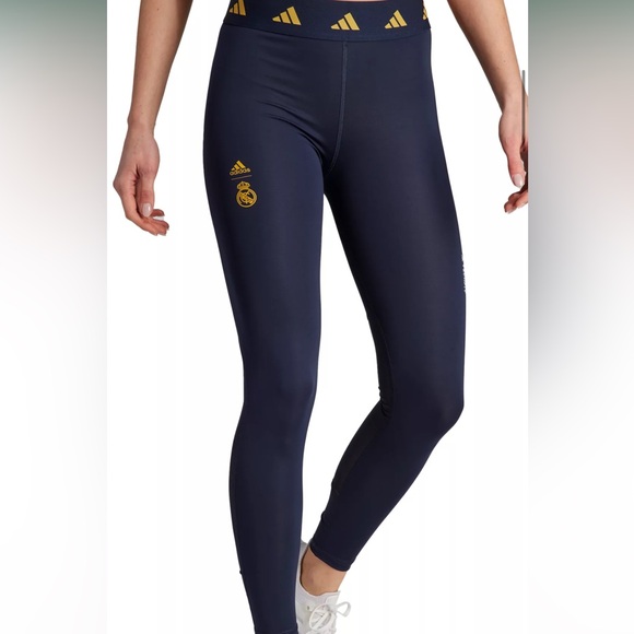 adidas Real Madrid 2023 Navy Leggings - Picture 1 of 7